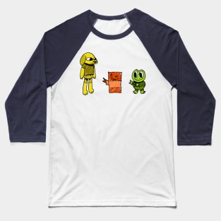 Frog Dog Log - Scribble Baseball T-Shirt